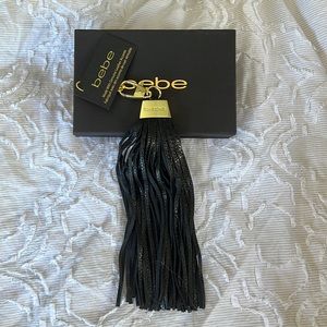 Key Chain Leather Black Bebe